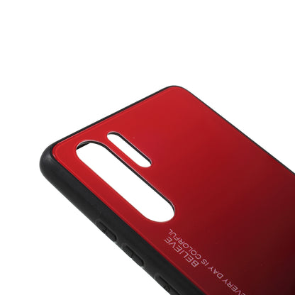 For Huawei P30 Pro Gradient Color Glass + PC + TPU Hybrid Case