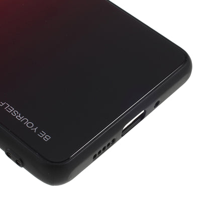 For Huawei P30 Pro Gradient Color Glass + PC + TPU Hybrid Case