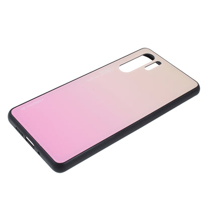 For Huawei P30 Pro Gradient Color Glass + PC + TPU Hybrid Case