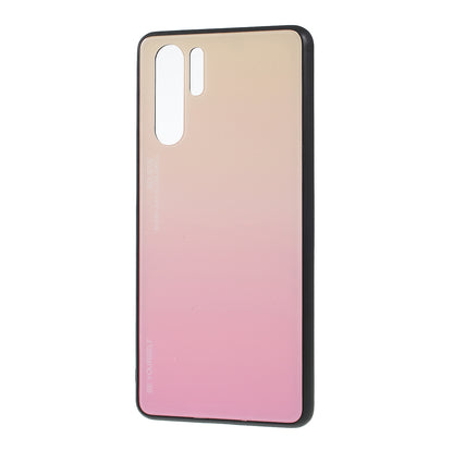 For Huawei P30 Pro Gradient Color Glass + PC + TPU Hybrid Case
