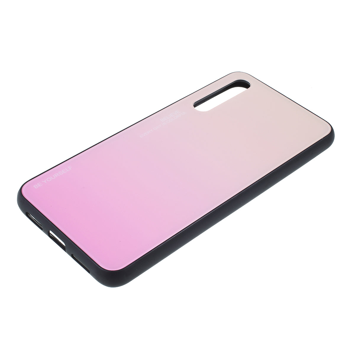 For Huawei P20 Pro Gradient Color Glass + PC + TPU Hybrid Mobile Phone Case