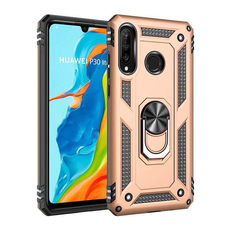 Hybrid PC TPU Kickstand Armor Phone Casing for Huawei P30 Lite / nova 4e / P30 Lite New Edition