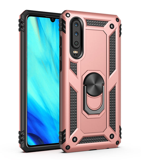 TPU+PC+Metal Kickstand Armor Phone Cover for Huawei P30