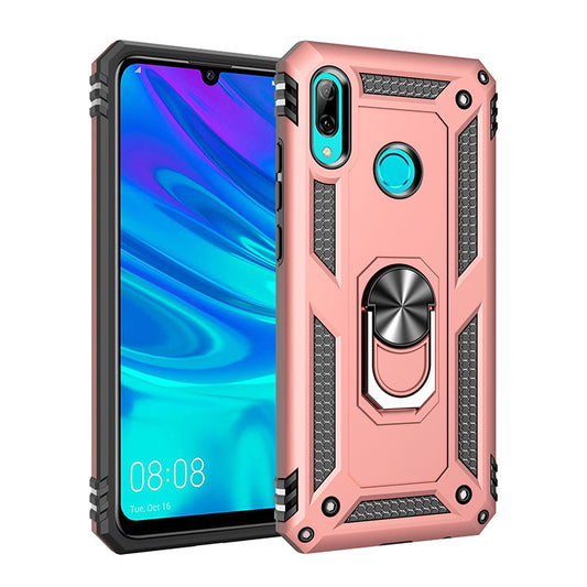 2 in 1 360 Degree TPU+PC+Metal Phone Cover with Kickstand for Huawei P Smart (2019) / Honor 10 Lite / Nova Lite 3 (Japan)