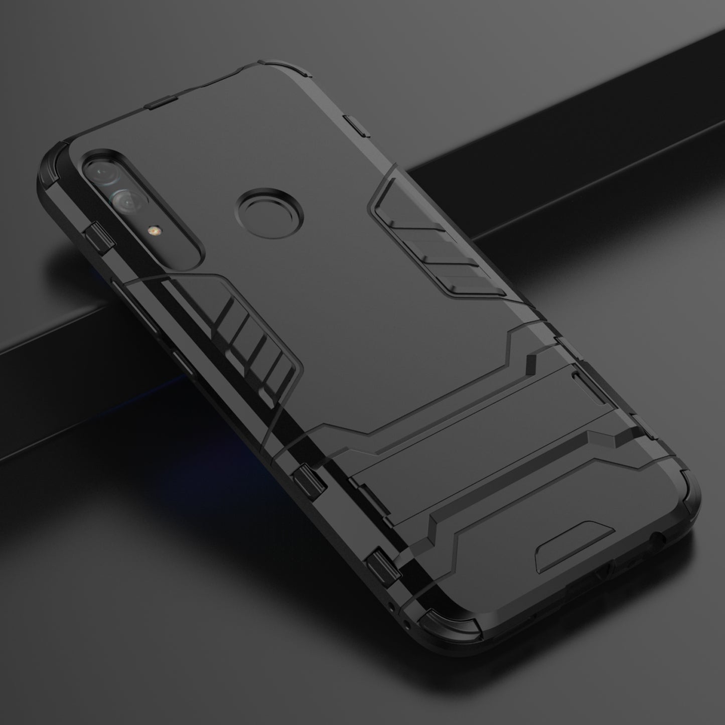 Guard PC + TPU Mobile Phone Covering Case with Kickstand for Huawei Honor 9X (Global)/P Smart Z / Y9 Prime 2019 / Enjoy 10 Plus