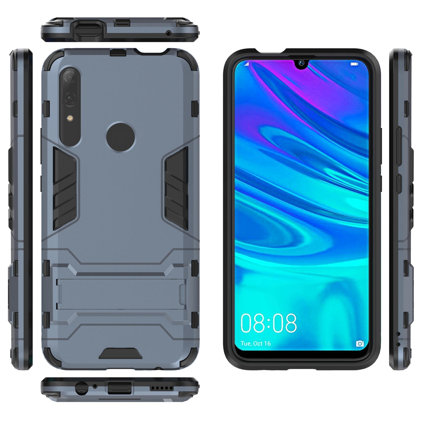 Guard PC + TPU Mobile Phone Covering Case with Kickstand for Huawei Honor 9X (Global)/P Smart Z / Y9 Prime 2019 / Enjoy 10 Plus
