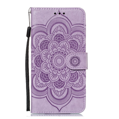 For Huawei P20 lite (2019) / nova 5i Imprint Mandala Flower Leather Wallet Shell