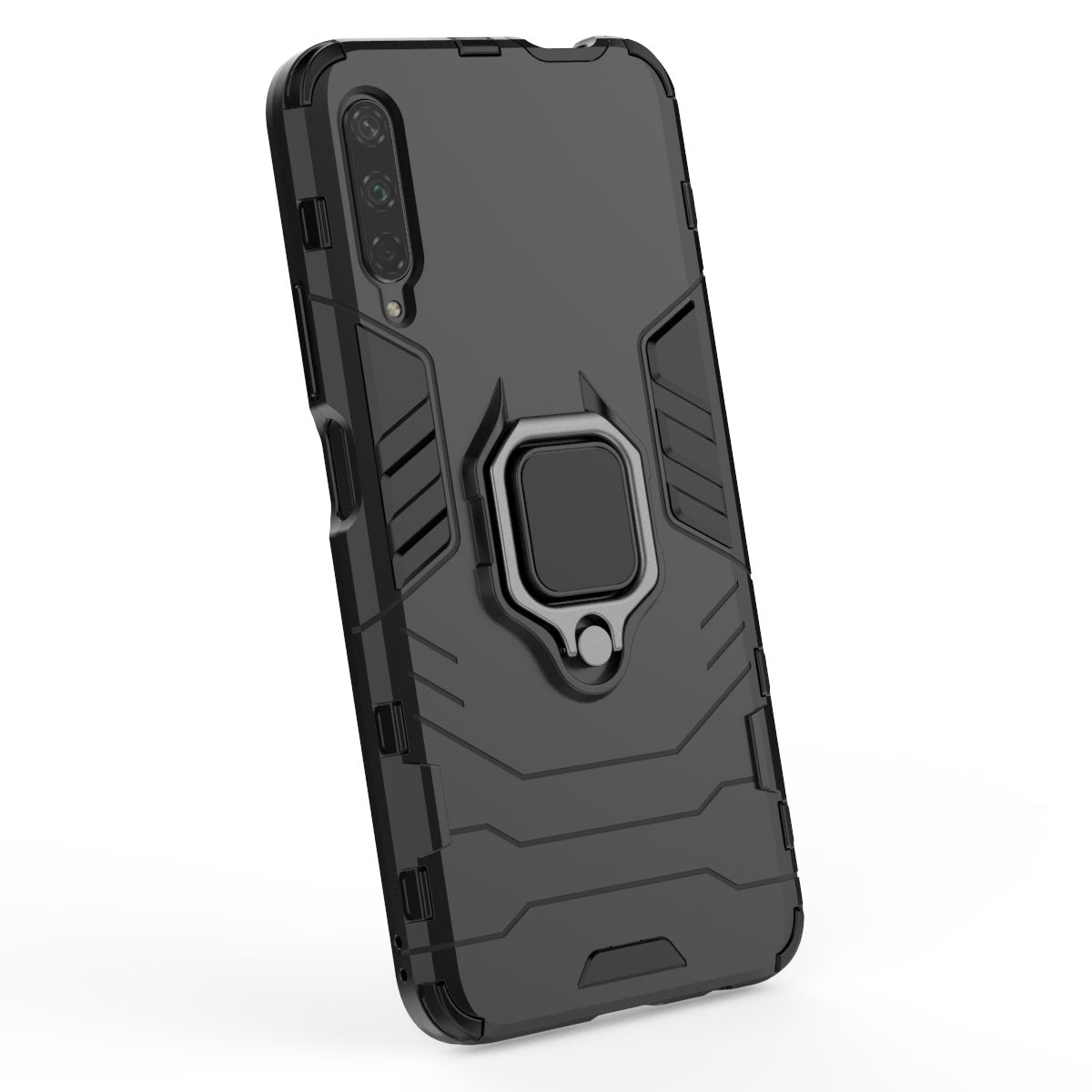 Cool Guard Finger Ring Kickstand PC + TPU Hybrid Protective Case for Huawei Honor 9X Pro