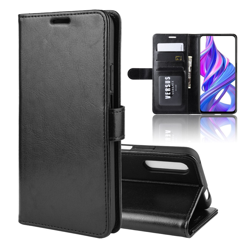 Crazy Horse Wallet Leather Wallet Stand Phone Case for Huawei Y9s/P smart Pro 2019/Honor 9X (For China)/9X Pro