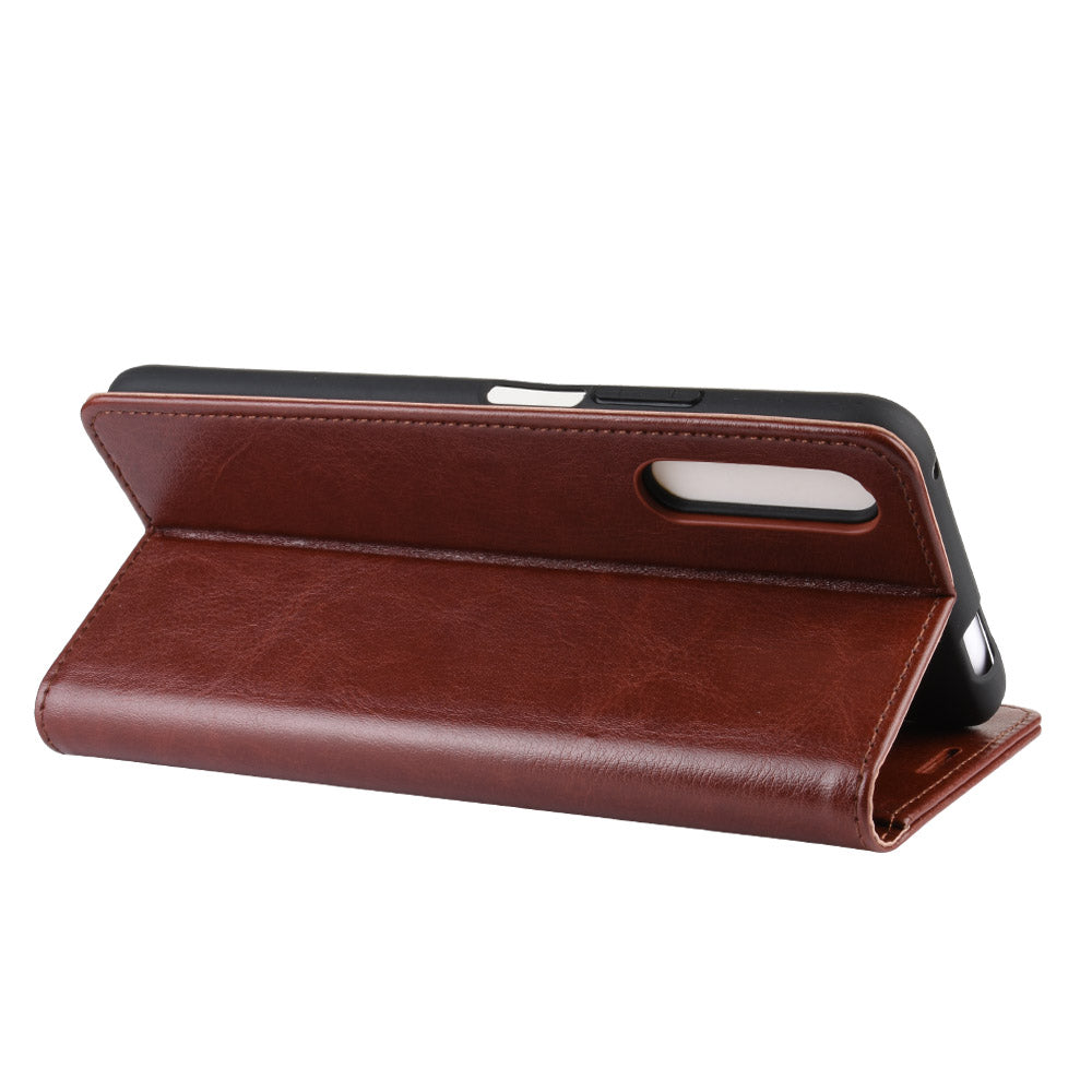 Crazy Horse Wallet Leather Wallet Stand Phone Case for Huawei Y9s/P smart Pro 2019/Honor 9X (For China)/9X Pro
