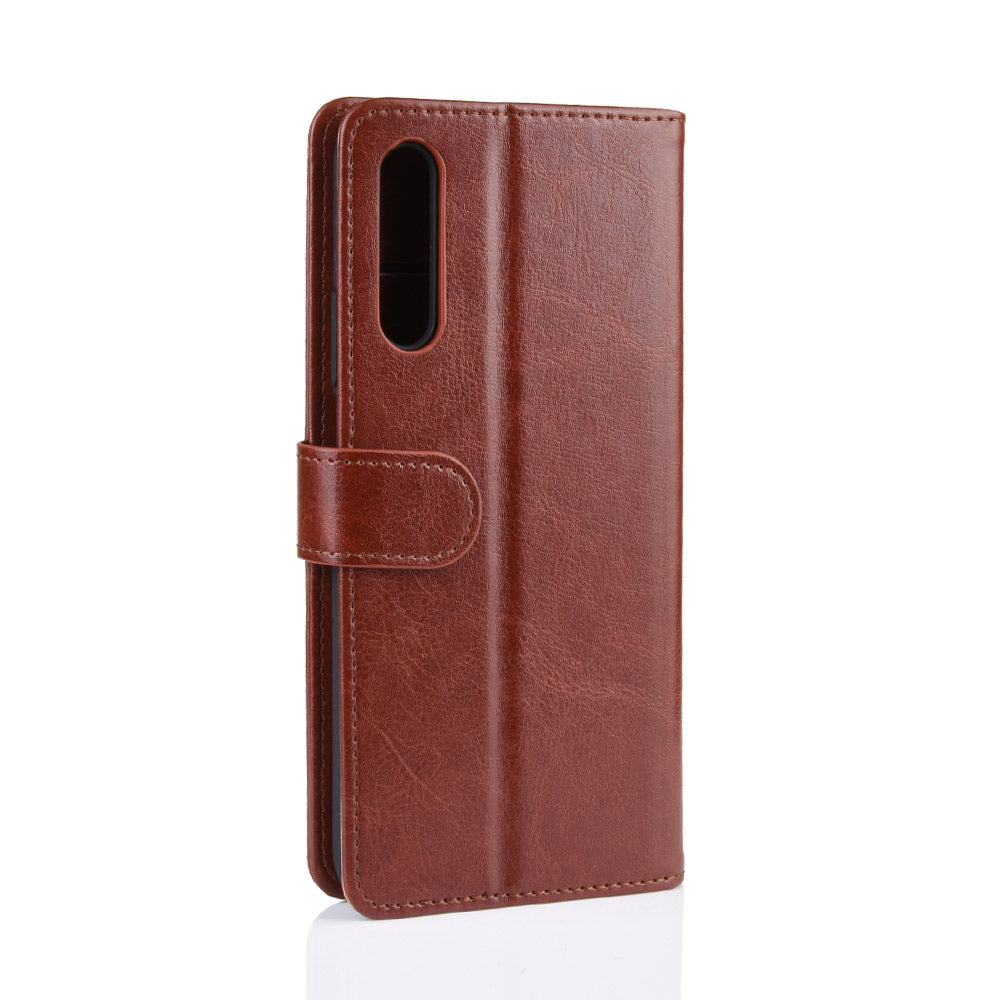 Crazy Horse Wallet Leather Wallet Stand Phone Case for Huawei Y9s/P smart Pro 2019/Honor 9X (For China)/9X Pro