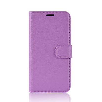 Litchi Skin Leather Wallet Stand Case for Huawei Honor 9X (For China)