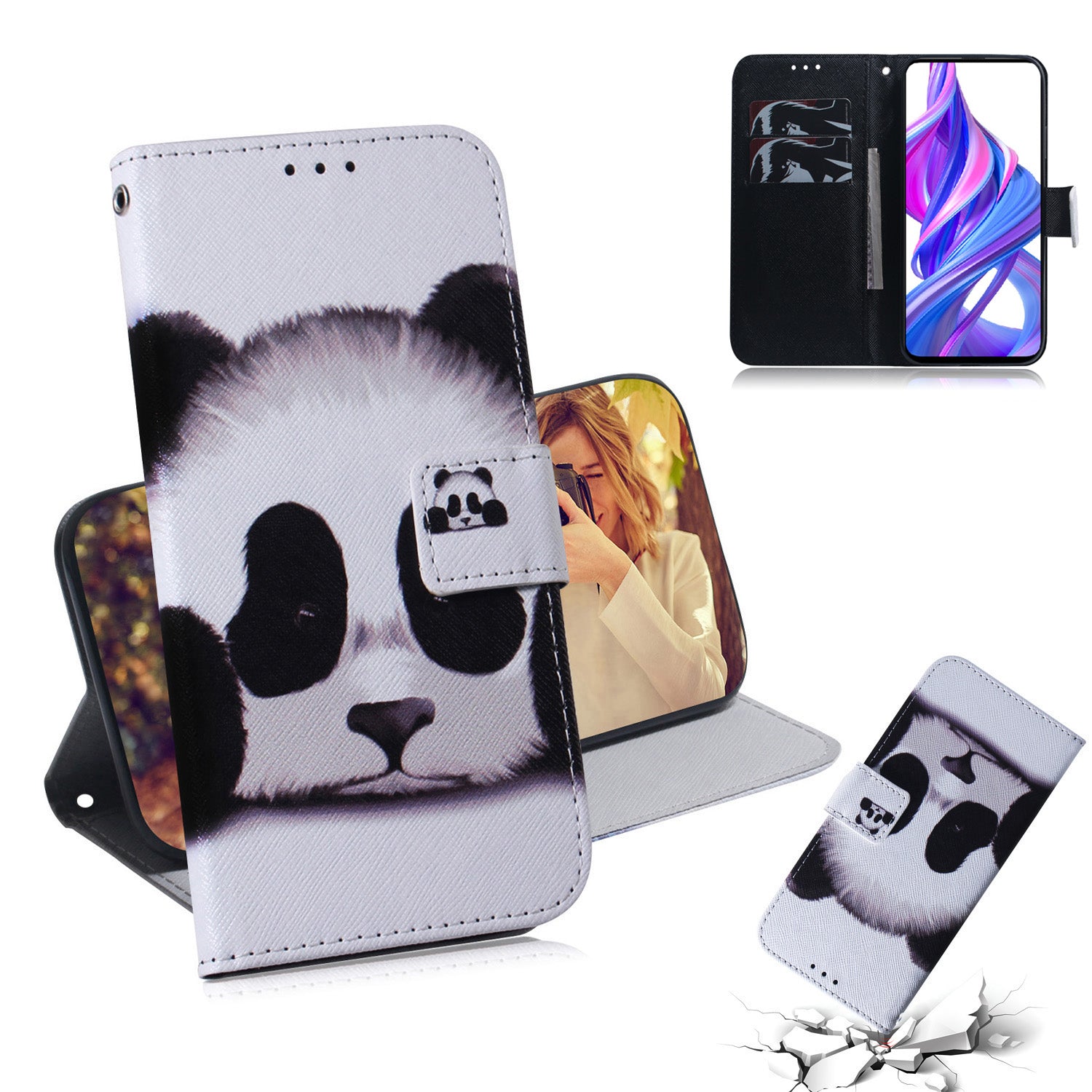 Printing Skin Leather Phone Case for Huawei Y9s/P smart Pro 2019/Honor 9X (For China)/9X Pro