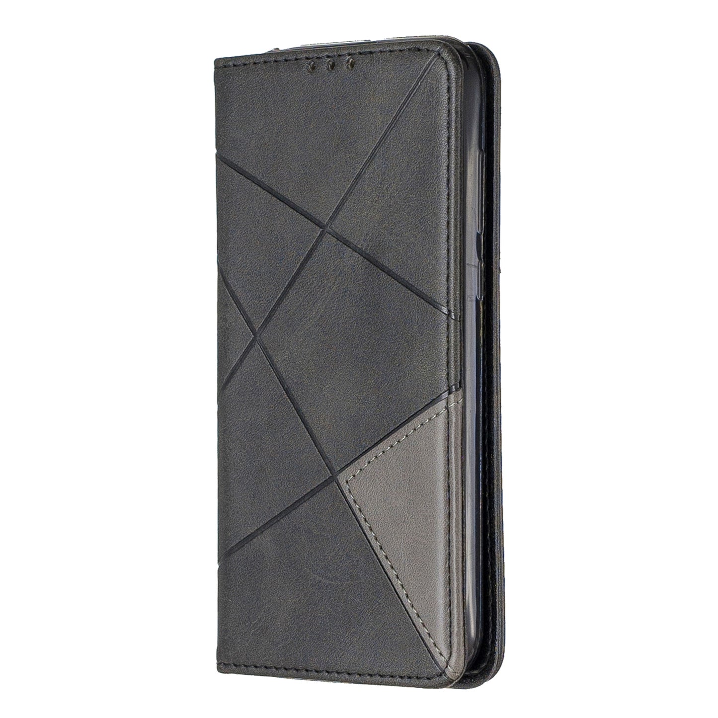 Geometric Pattern Leather Card Holder Case for Huawei Y5 (2019) / Honor 8S