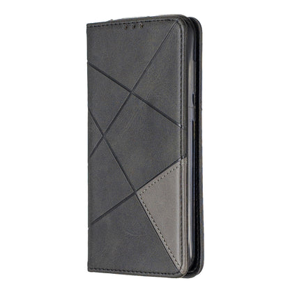 Geometric Pattern Leather Card Holder Case for Huawei Y5 (2019) / Honor 8S