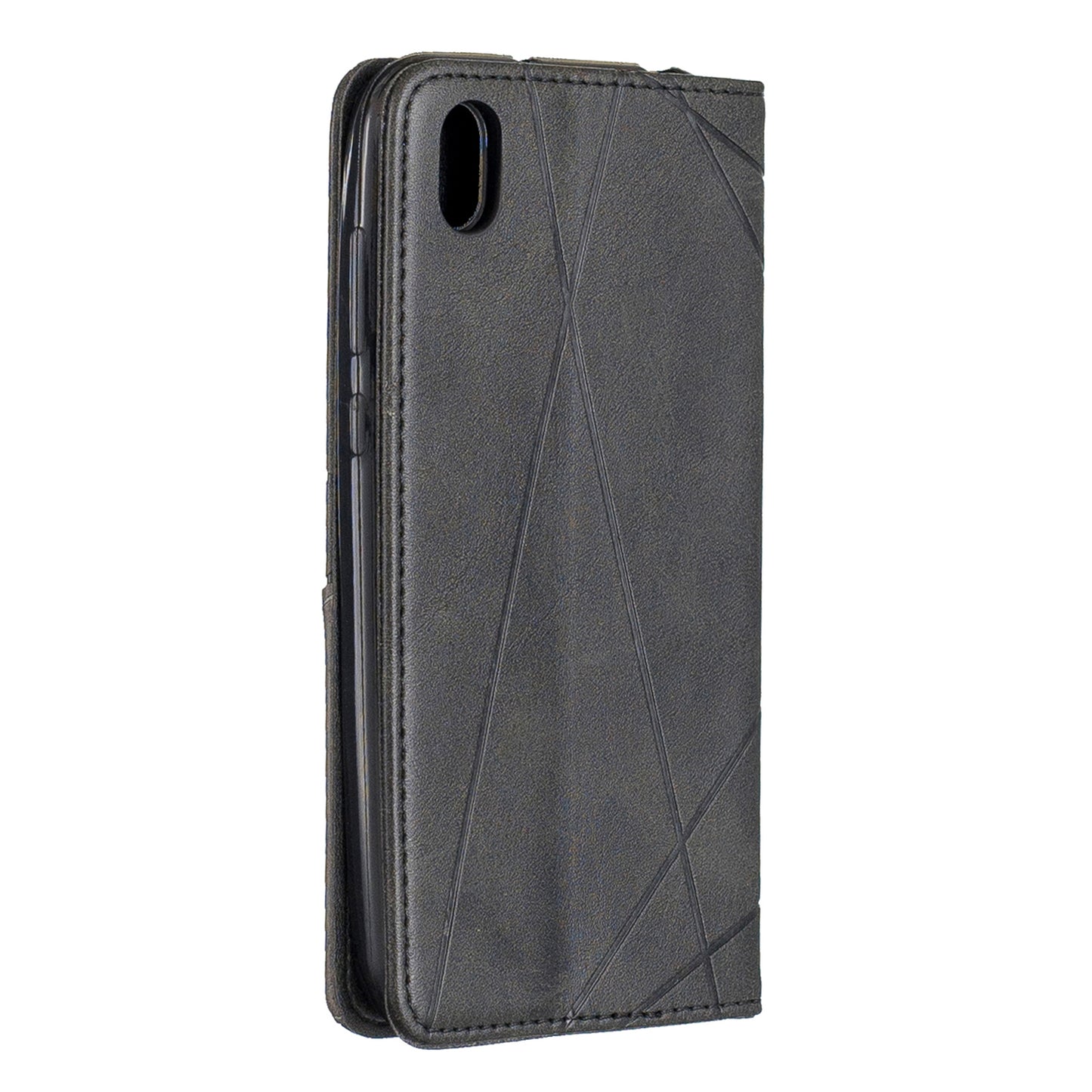 Geometric Pattern Leather Card Holder Case for Huawei Y5 (2019) / Honor 8S