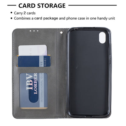 Geometric Pattern Leather Card Holder Case for Huawei Y5 (2019) / Honor 8S