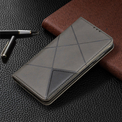 Geometric Pattern Leather Card Holder Case for Huawei Y5 (2019) / Honor 8S