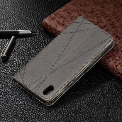 Geometric Pattern Leather Card Holder Case for Huawei Y5 (2019) / Honor 8S