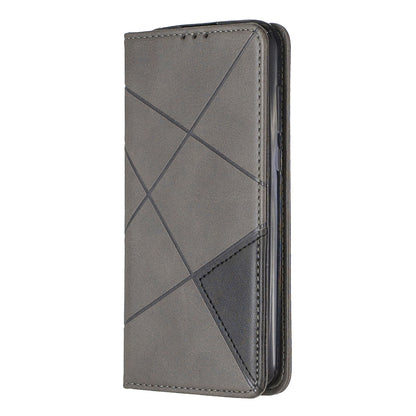 Geometric Pattern Leather Card Holder Case for Huawei Y5 (2019) / Honor 8S