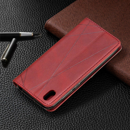 Geometric Pattern Leather Card Holder Case for Huawei Y5 (2019) / Honor 8S