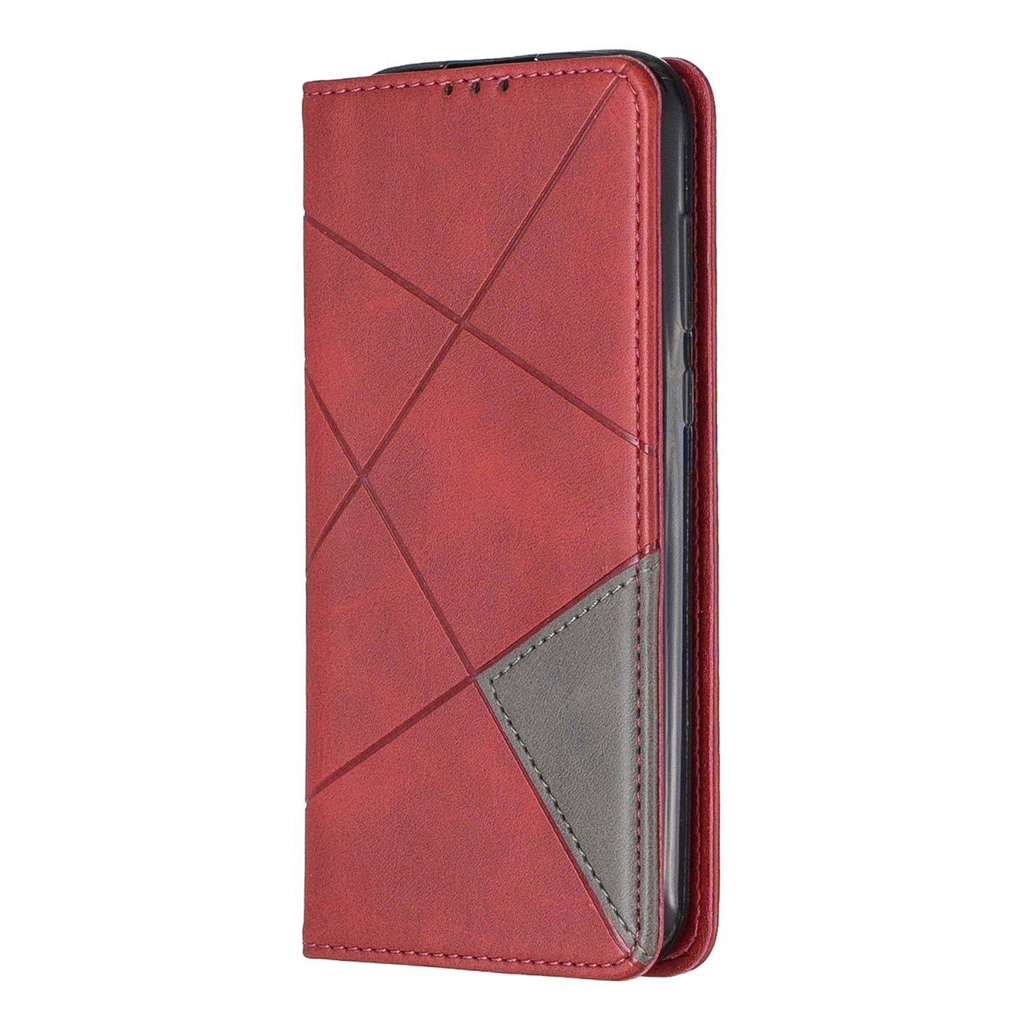 Geometric Pattern Leather Card Holder Case for Huawei Y5 (2019) / Honor 8S
