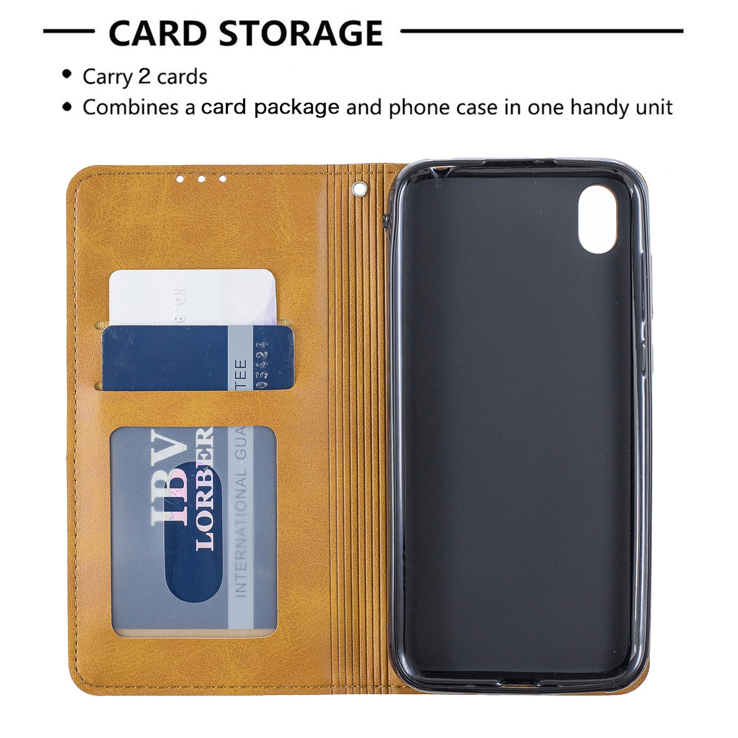 Geometric Pattern Leather Card Holder Case for Huawei Y5 (2019) / Honor 8S