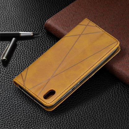 Geometric Pattern Leather Card Holder Case for Huawei Y5 (2019) / Honor 8S