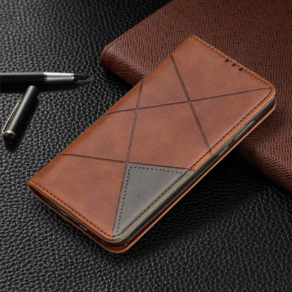 Geometric Pattern Leather Card Holder Case for Huawei Y5 (2019) / Honor 8S