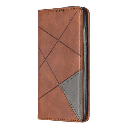 Geometric Pattern Leather Card Holder Case for Huawei Y5 (2019) / Honor 8S