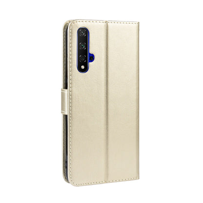 Phone Case for Huawei Honor 20S / Honor 20 / nova 5T Crazy Horse Texture Wallet Leather Case with Strap Phone Cover