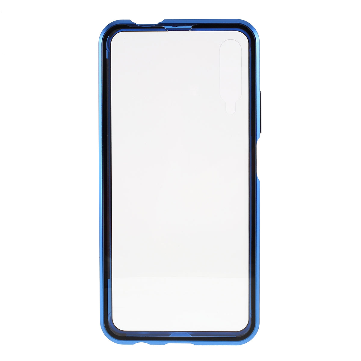 Magnetic Adsorption Metal + Tempered Glass Hybrid Case for Huawei Honor 9X (For China)