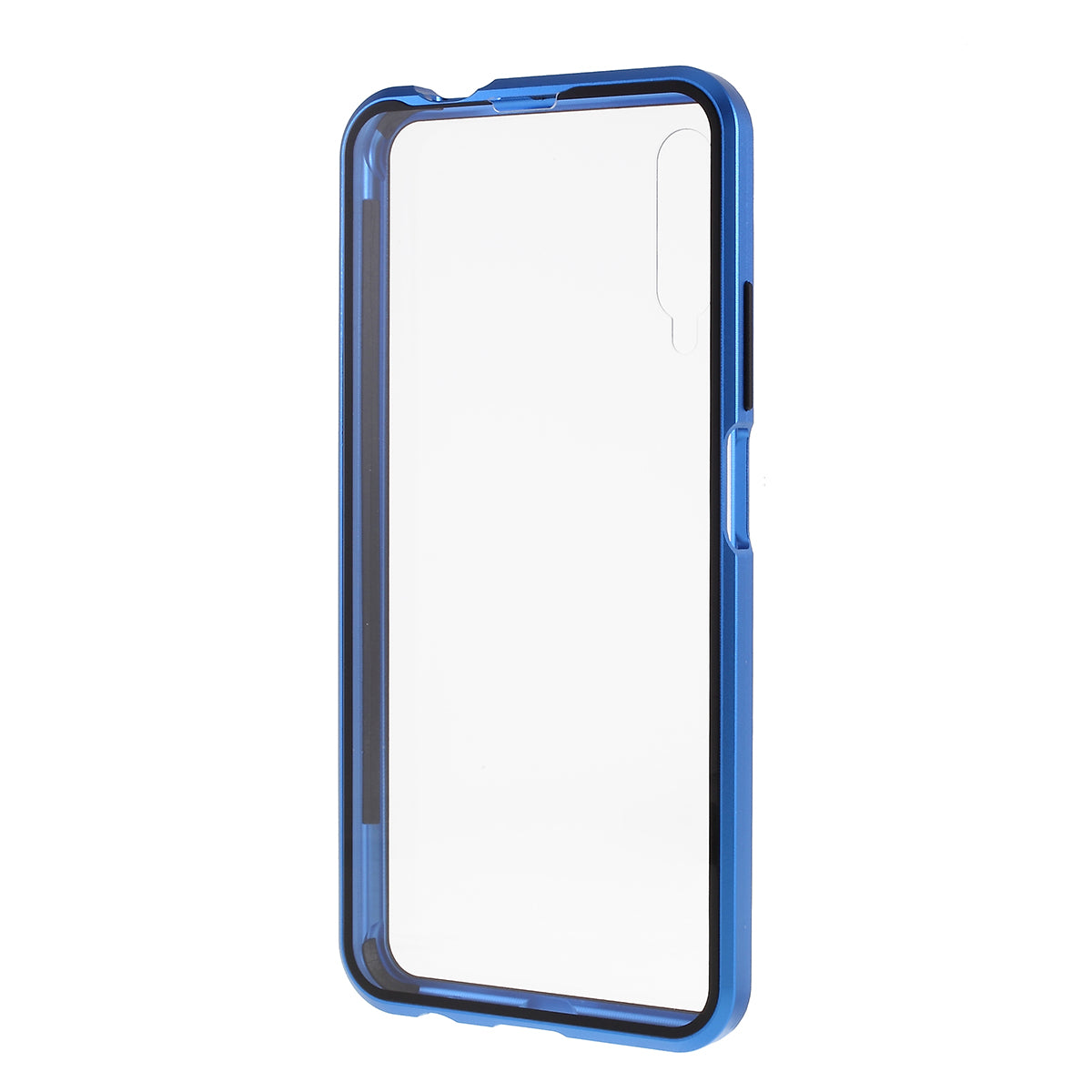 Magnetic Adsorption Metal + Tempered Glass Hybrid Case for Huawei Honor 9X (For China)