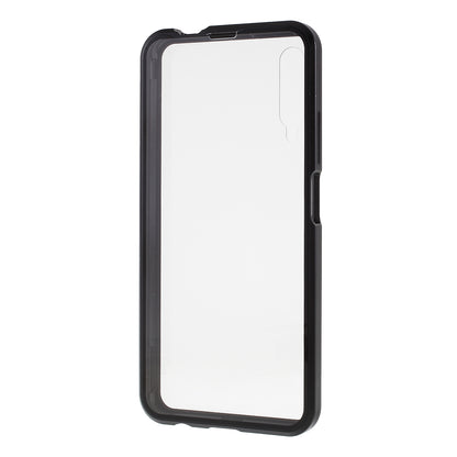 Magnetic Adsorption Metal + Tempered Glass Hybrid Case for Huawei Honor 9X (For China)