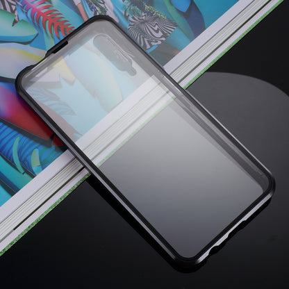 Magnetic Adsorption Metal + Tempered Glass Hybrid Case for Huawei Honor 9X (For China)