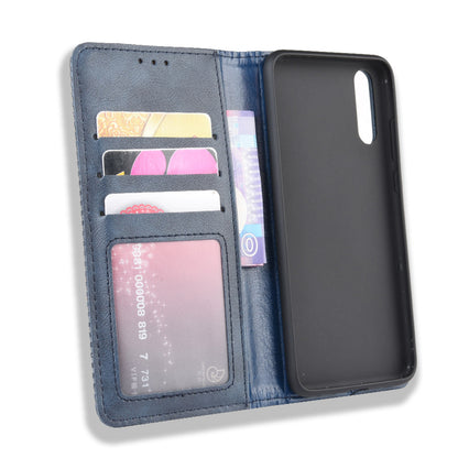 Retro PU Leather Wallet Stand Phone Cover Casing for Huawei P20