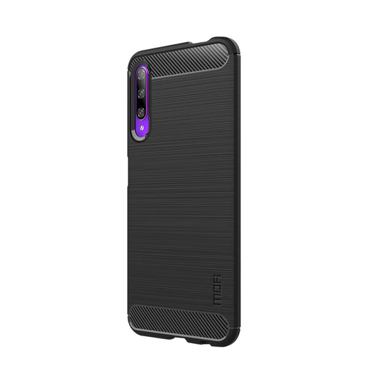 MOFI Carbon Fiber Skin Brushed TPU Back Casing for Huawei Y9s/Honor 9X Pro (China)/Honor 9X (For China)/P Smart Pro (2019)
