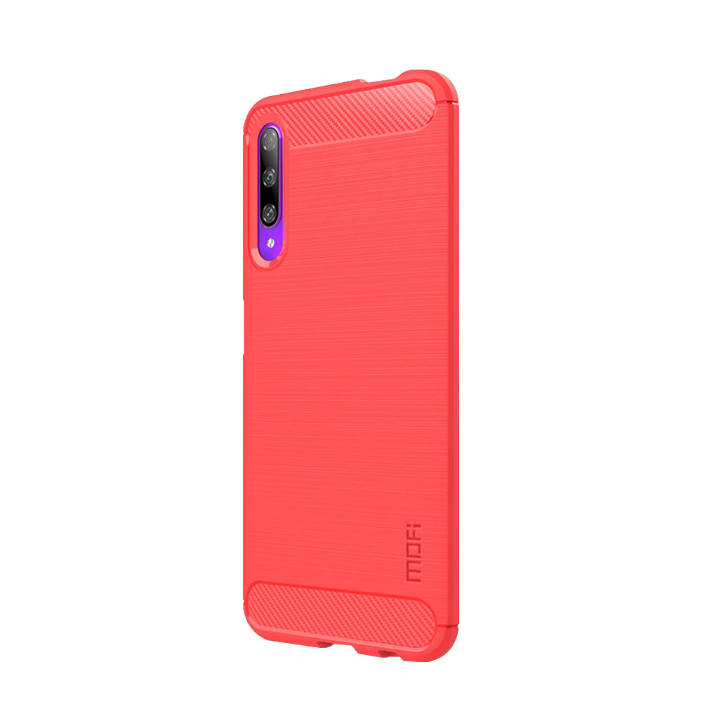 MOFI Carbon Fiber Skin Brushed TPU Back Casing for Huawei Y9s/Honor 9X Pro (China)/Honor 9X (For China)/P Smart Pro (2019)