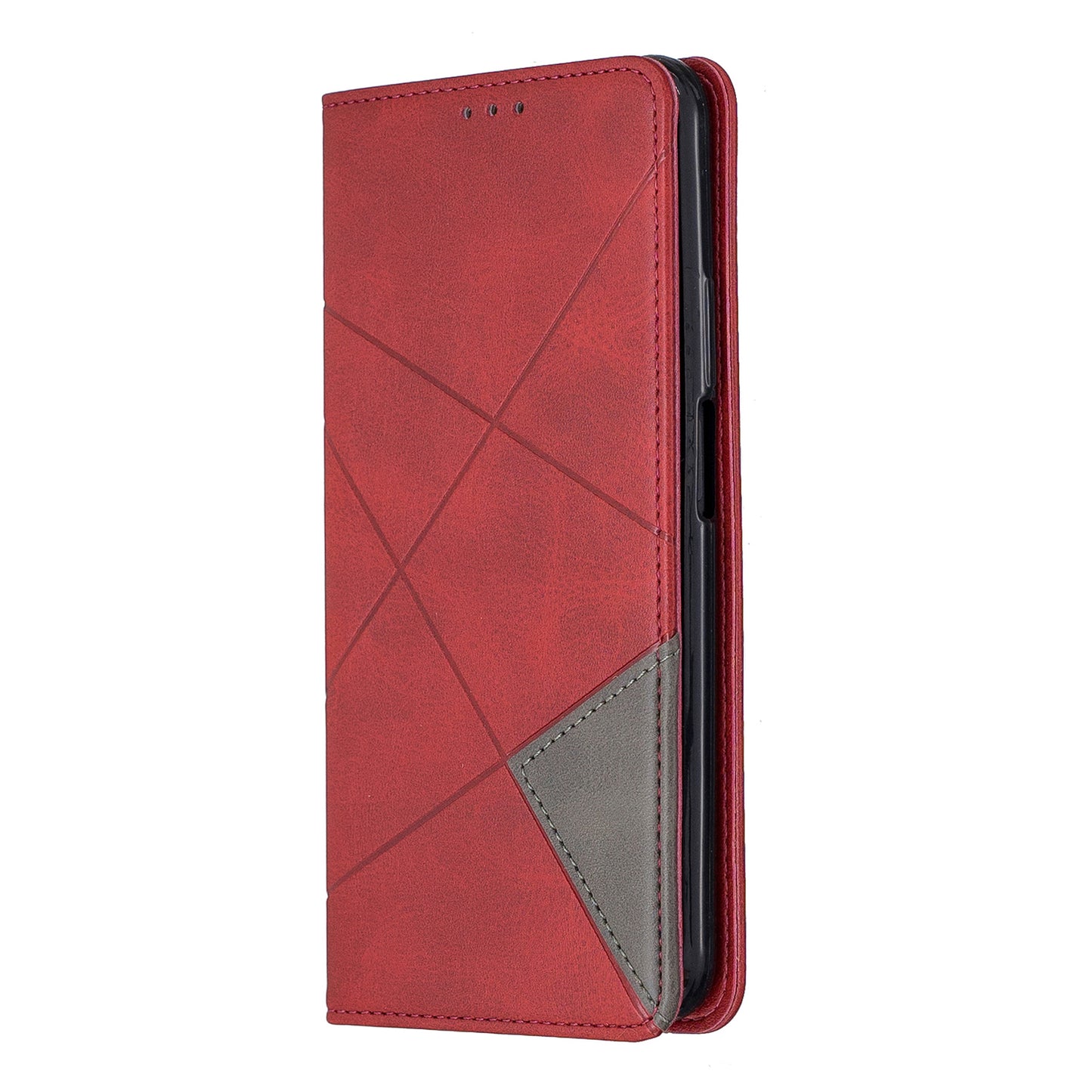 Geometric Pattern Leather Card Holder Case for Huawei Honor 9X (For China) / 9X Pro
