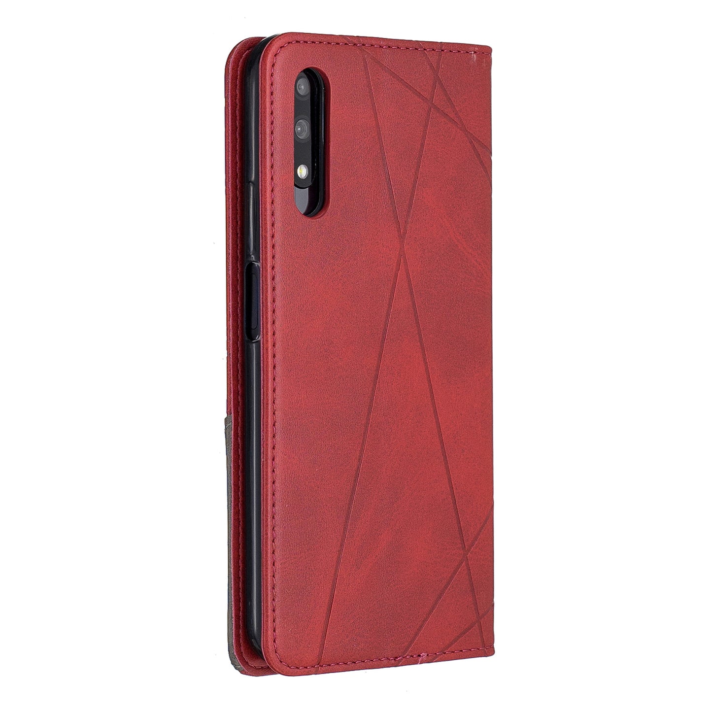 Geometric Pattern Leather Card Holder Case for Huawei Honor 9X (For China) / 9X Pro