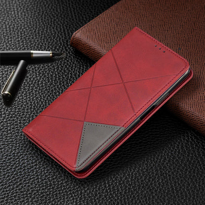 Geometric Pattern Leather Card Holder Case for Huawei Honor 9X (For China) / 9X Pro