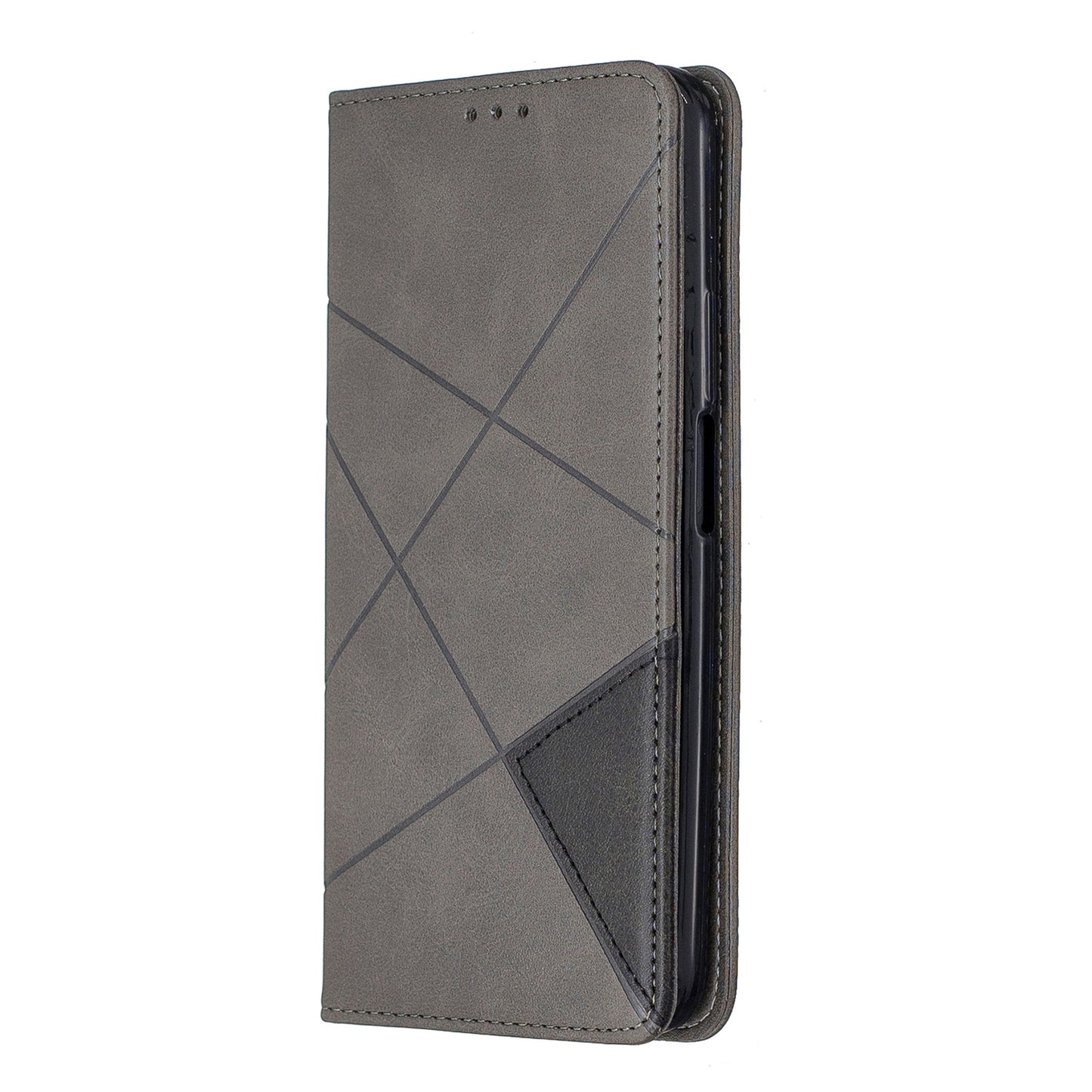 Geometric Pattern Leather Card Holder Case for Huawei Honor 9X (For China) / 9X Pro