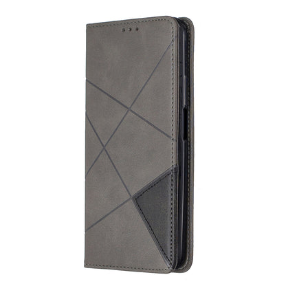 Geometric Pattern Leather Card Holder Case for Huawei Honor 9X (For China) / 9X Pro