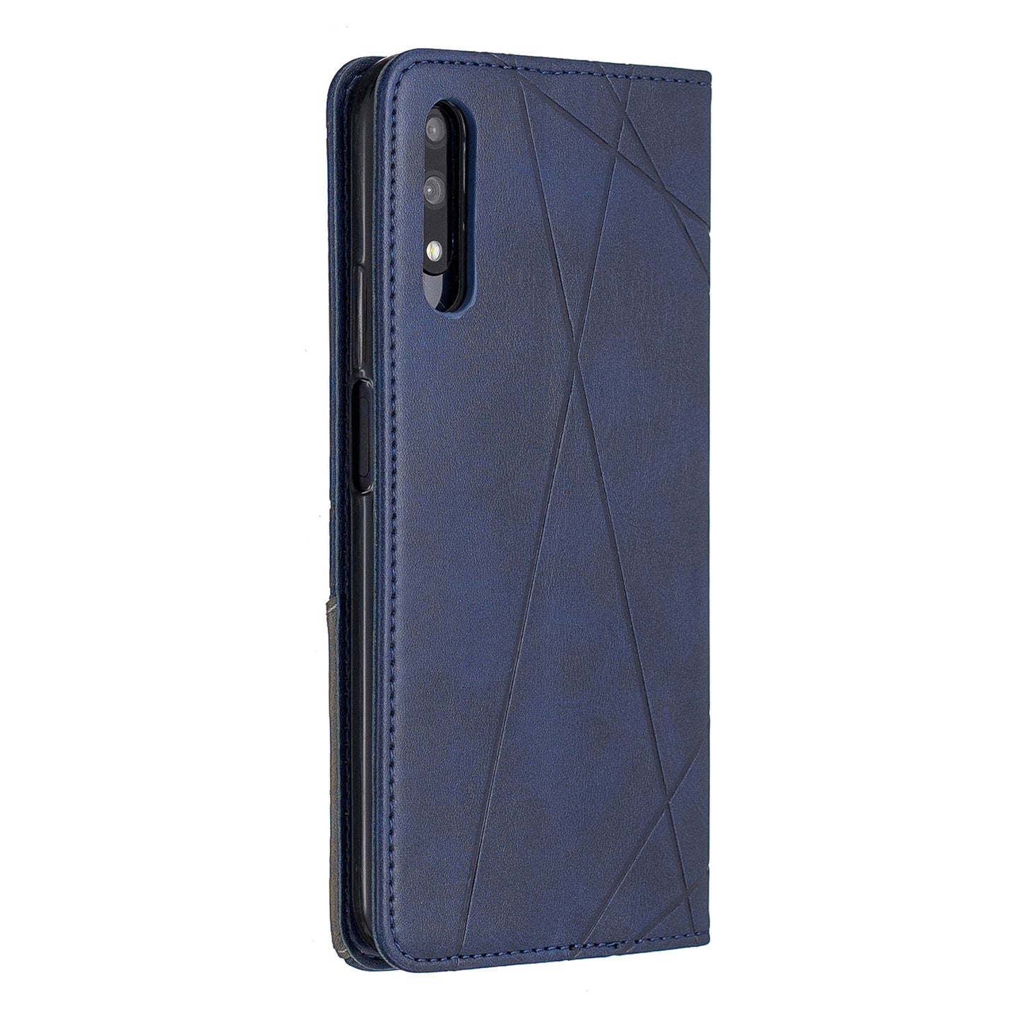 Geometric Pattern Leather Card Holder Case for Huawei Honor 9X (For China) / 9X Pro
