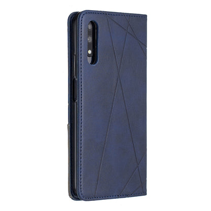 Geometric Pattern Leather Card Holder Case for Huawei Honor 9X (For China) / 9X Pro