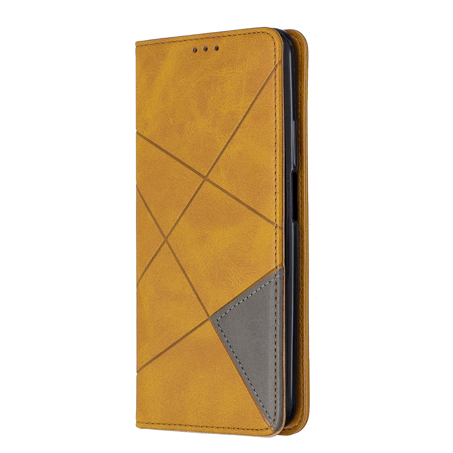 Geometric Pattern Leather Card Holder Case for Huawei Honor 9X (For China) / 9X Pro