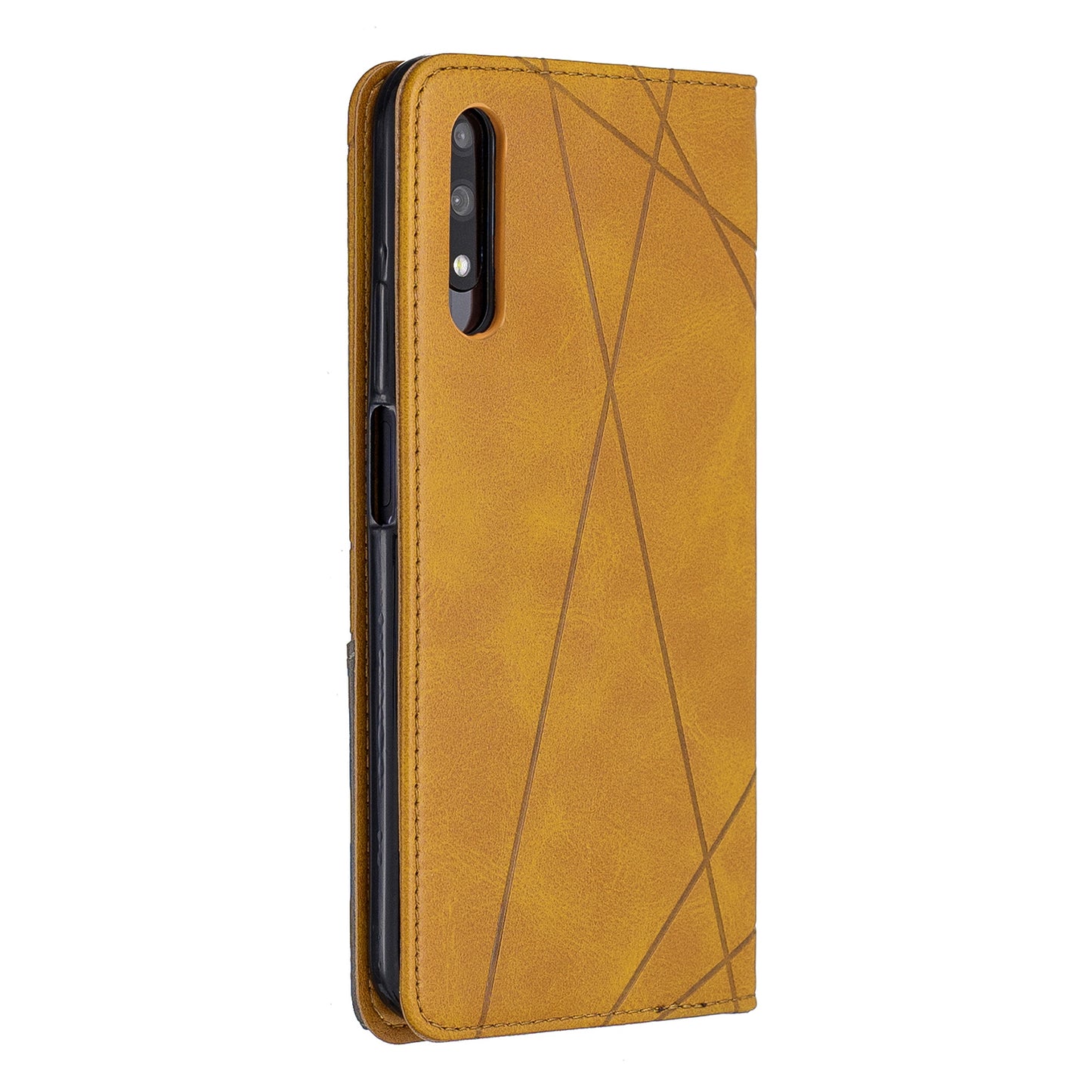 Geometric Pattern Leather Card Holder Case for Huawei Honor 9X (For China) / 9X Pro