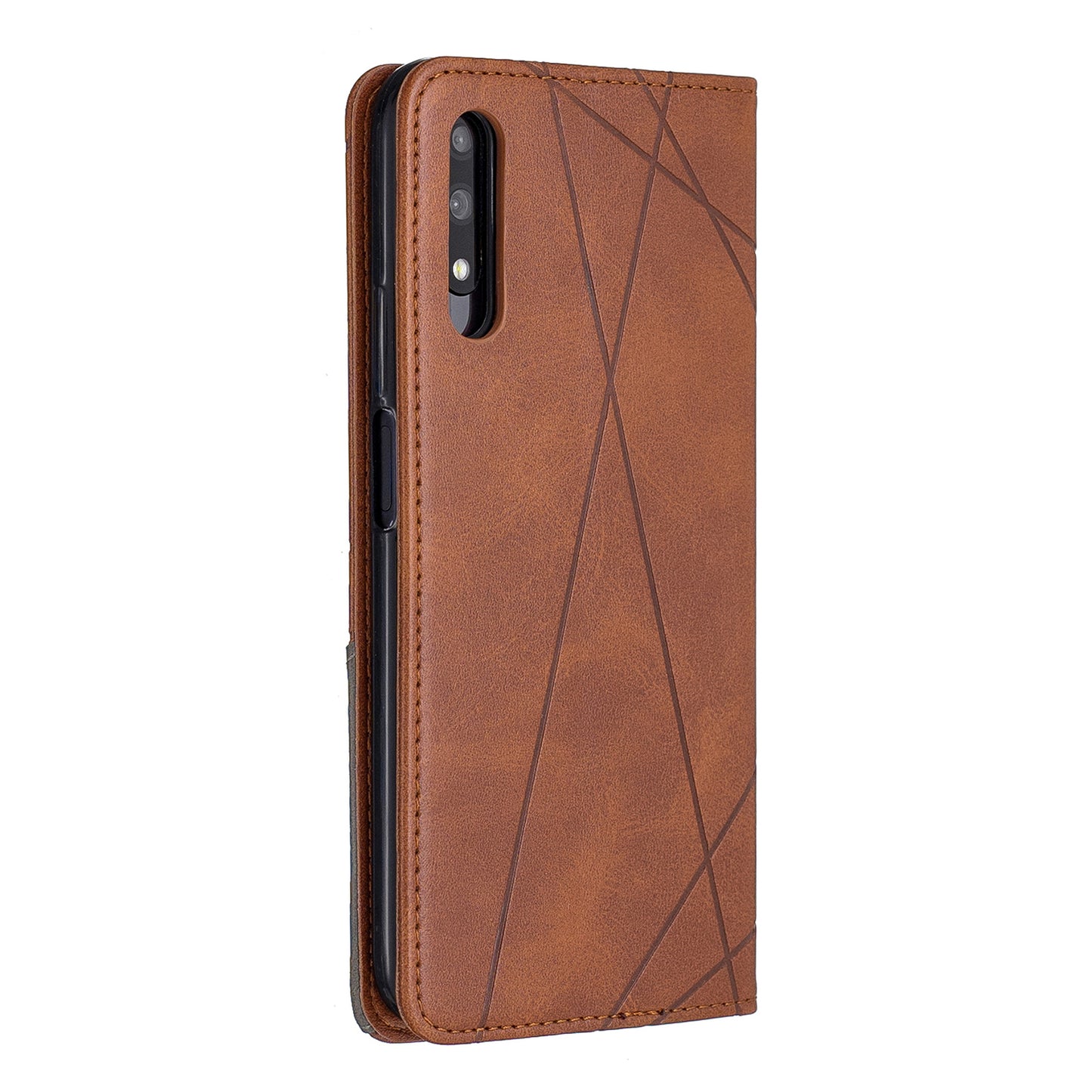 Geometric Pattern Leather Card Holder Case for Huawei Honor 9X (For China) / 9X Pro