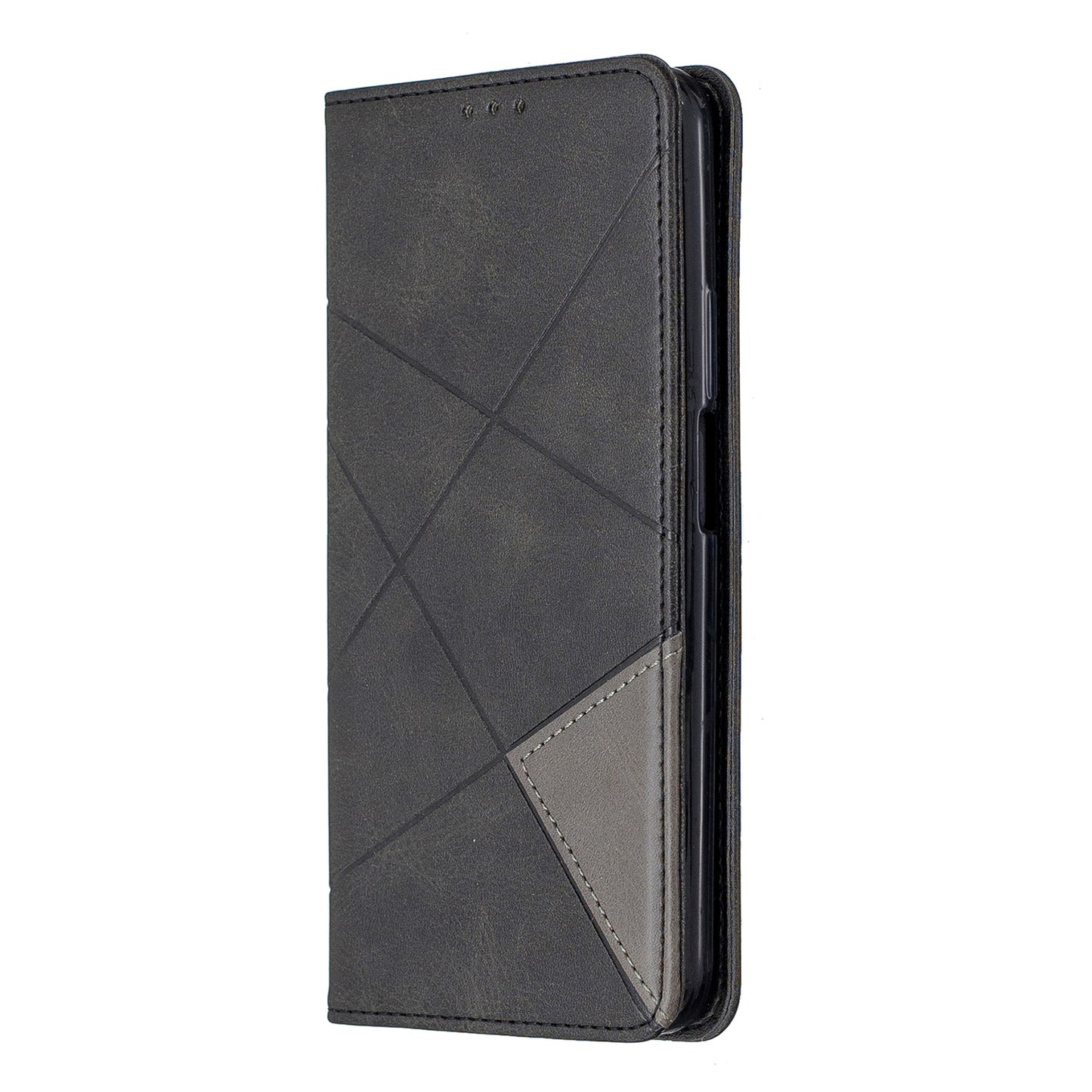 Geometric Pattern Leather Card Holder Case for Huawei Honor 9X (For China) / 9X Pro