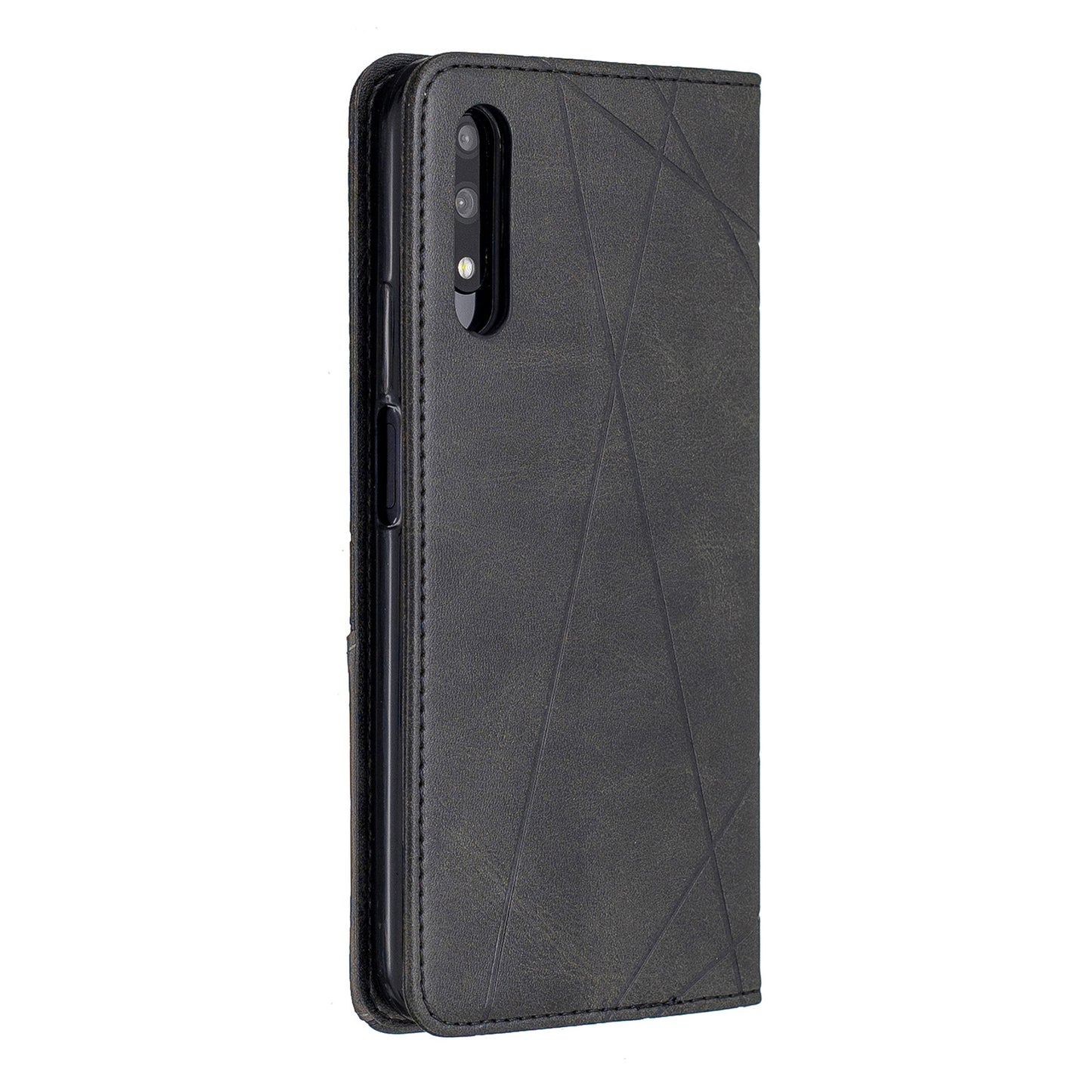 Geometric Pattern Leather Card Holder Case for Huawei Honor 9X (For China) / 9X Pro